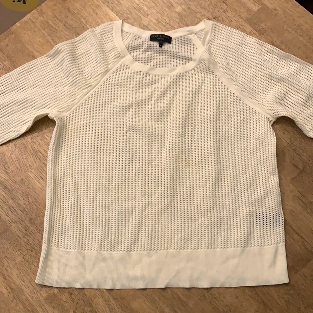 RAG AND BONE WHITE LONG SLEEVE